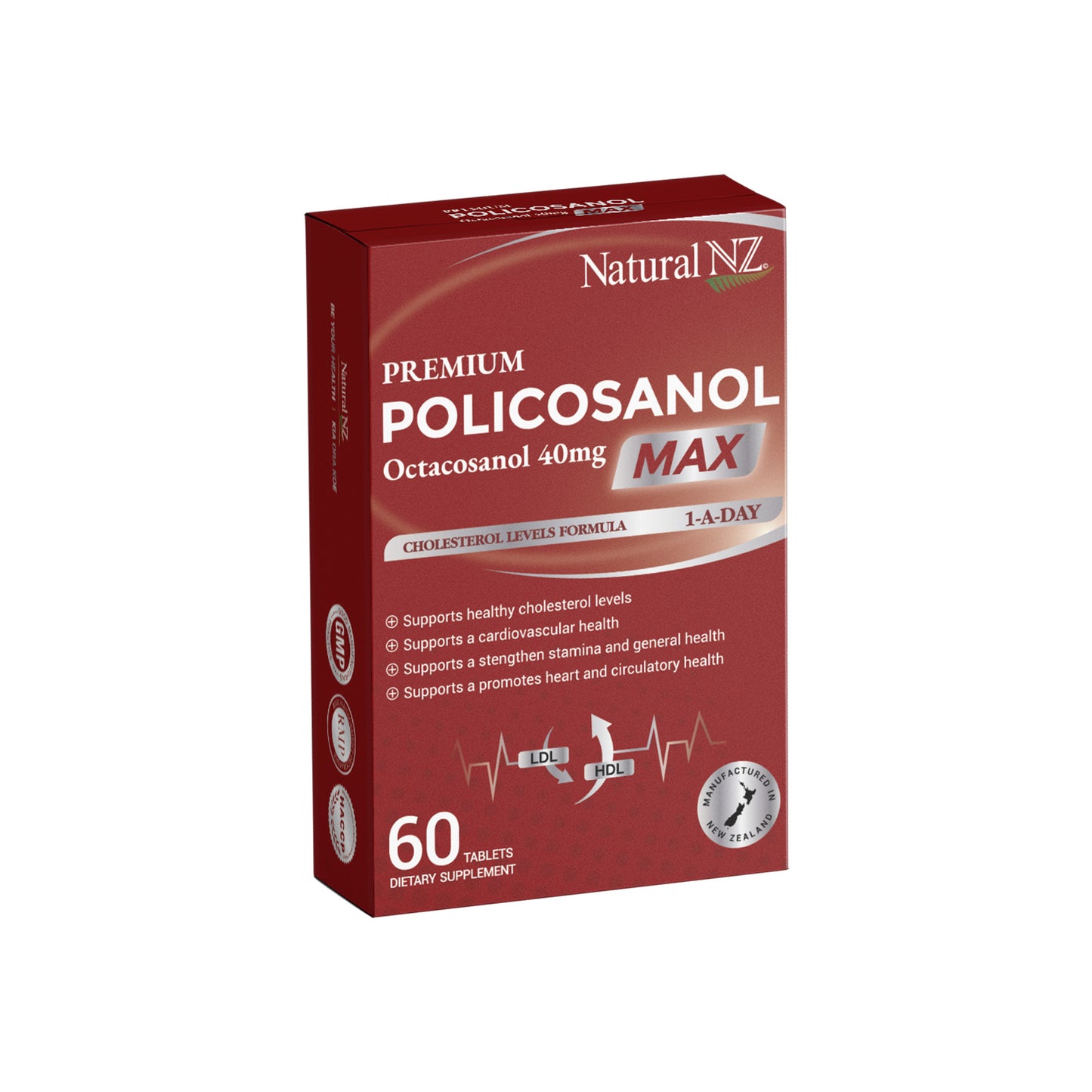 Natural NZ Policosanol MAX 66.8mg (Otacosanol 40mg) 60 Tablet