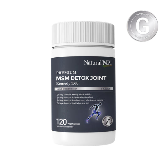 Natural NZ Premium MSM Detox Joint Remedy 1300 120 caps