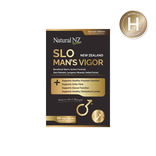 Natural NZ SLO MAN’S VIGOR 60 (SawPlametto&Lycopene) 60 Vege caps