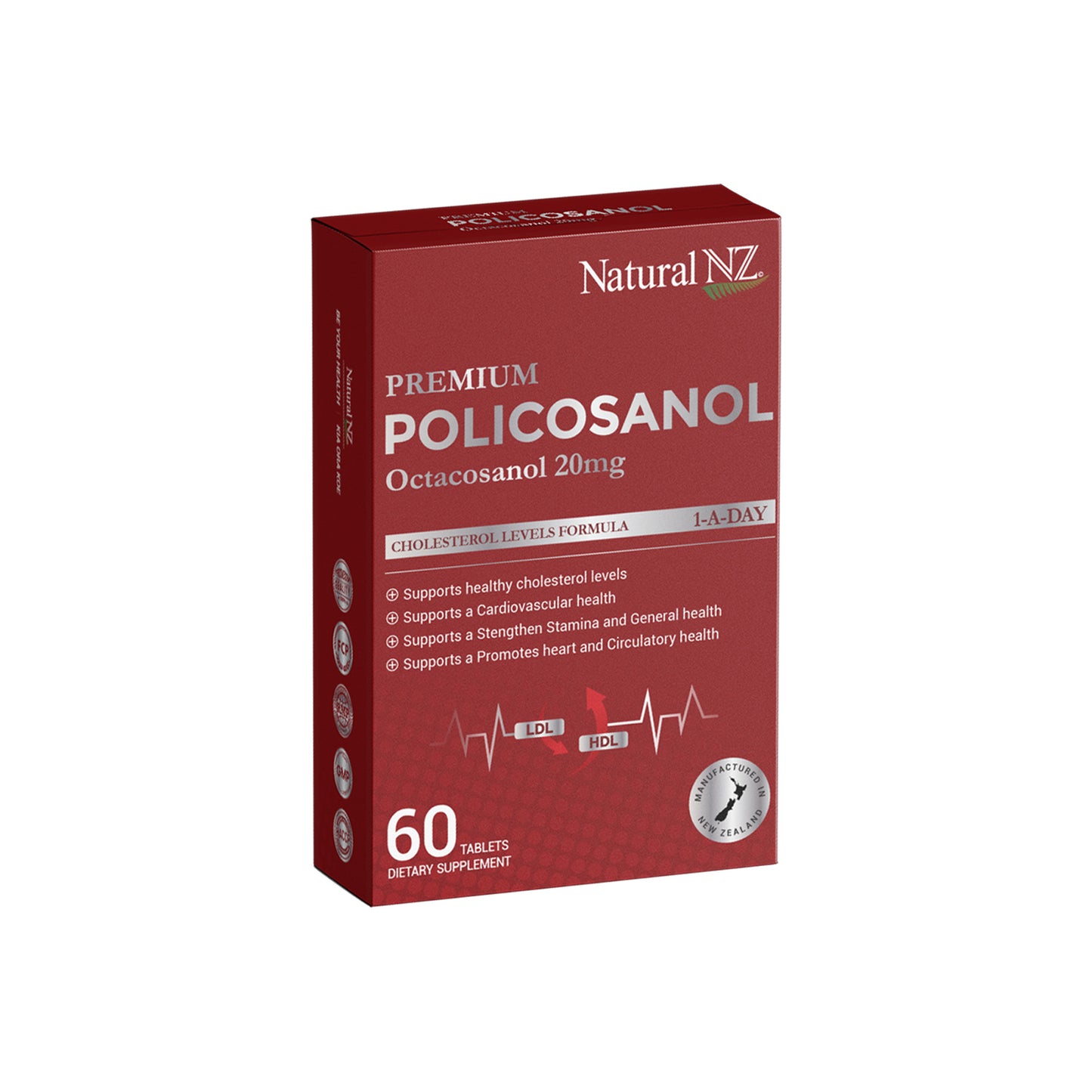 Natural NZ Policosanol 33.4mg (Otacosanol 20mg) 60 tablets