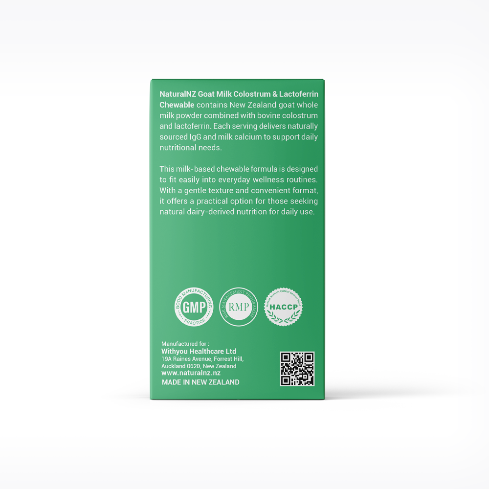NaturalNZ Premium Goat Milk Lactoferrin Complex 300 Tablets