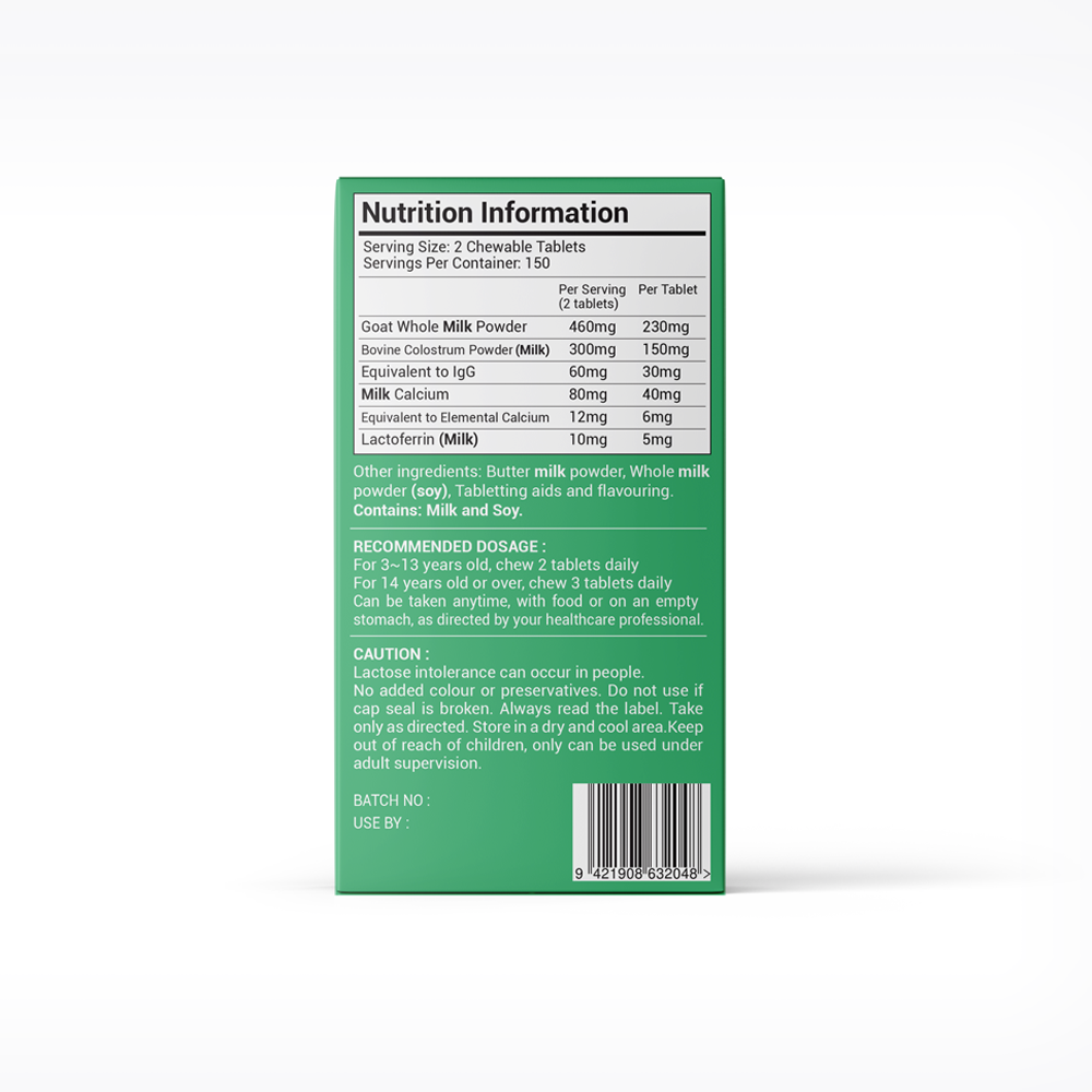 NaturalNZ Premium Goat Milk Lactoferrin Complex 300 Tablets